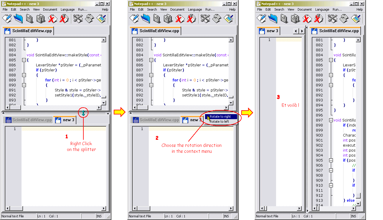 Notepad compare. Окно программы Notepad. Notepad++ разделить окно. Notepad++ горизонтальное Разделение. Разбить на Столбцы в Notepad++.